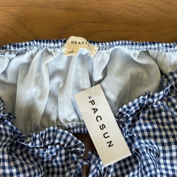 Pacsun Gingham Cut Out Mini Dress - Picture 3 of 3